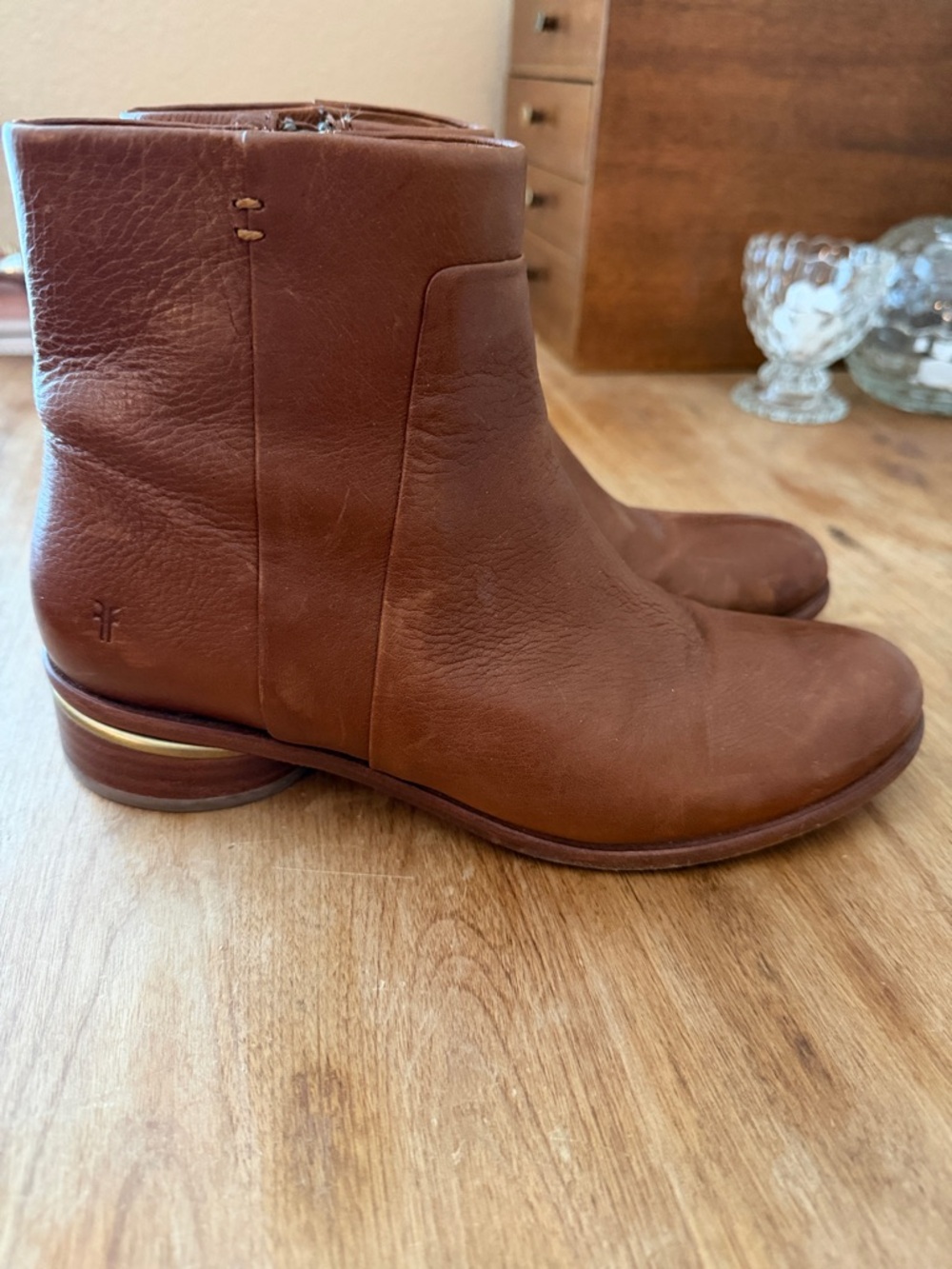 Frye Women’s Brown Leather Ankle Boot -